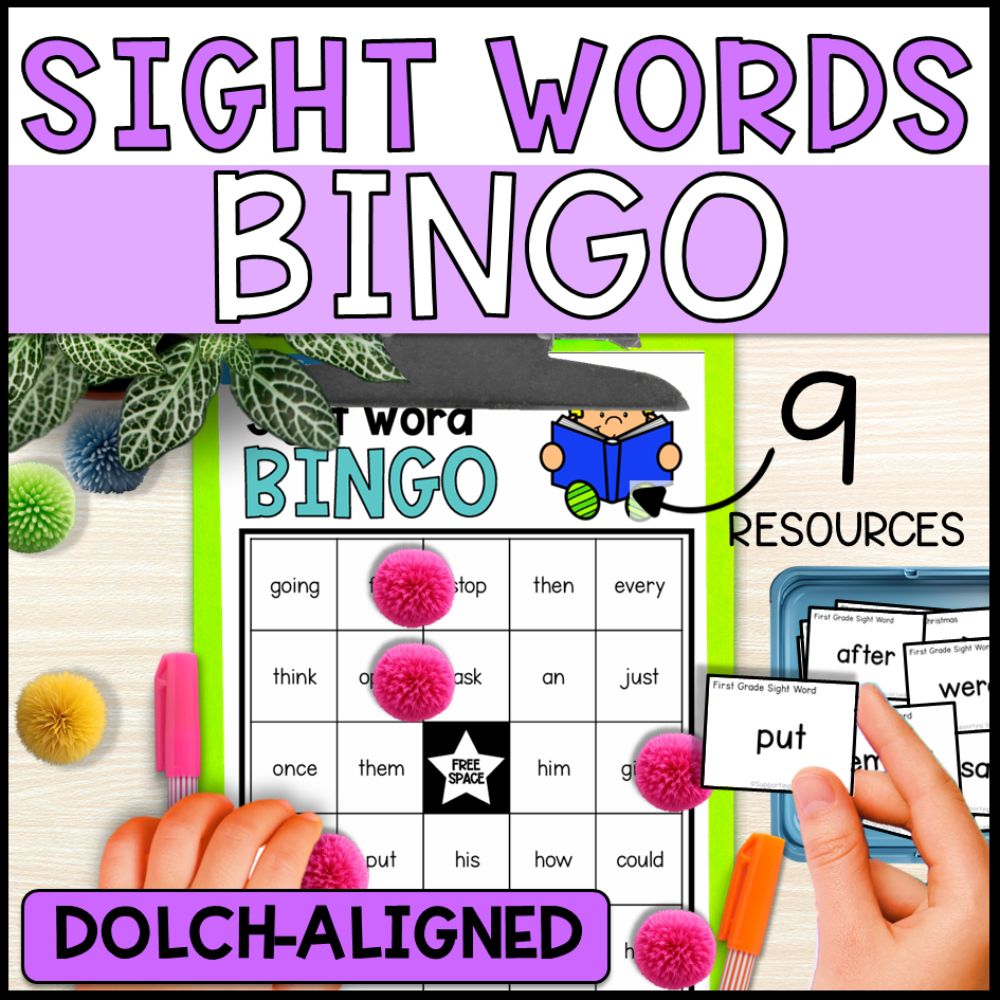 Sight Words Bingo Bundle No Prep - Literacy Games for Early Readers