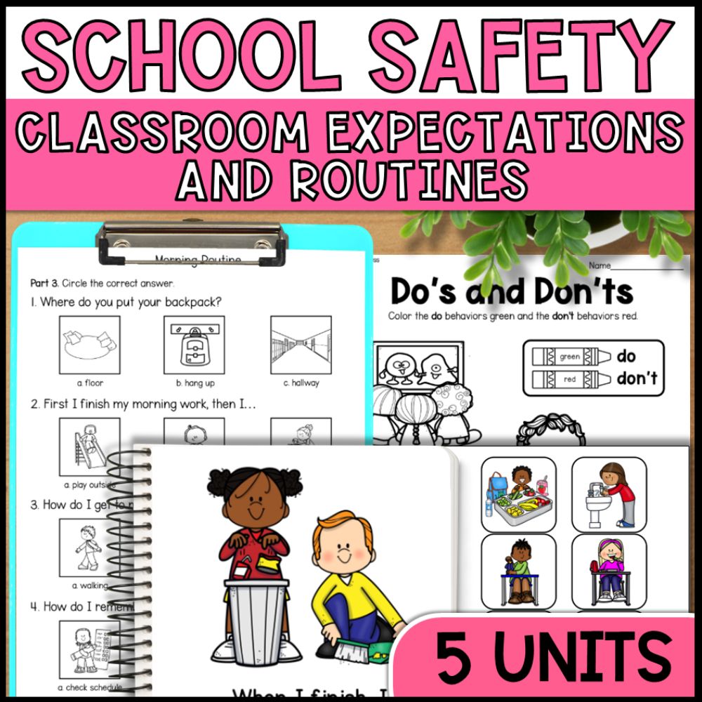 Social Skills Curriculum - Classroom Expectations & Routines Bundle