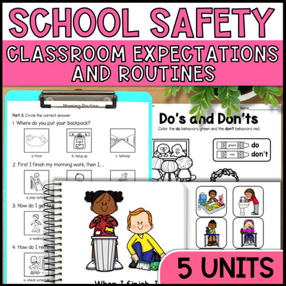 Social Skills Curriculum - Classroom Expectations & Routines Bundle