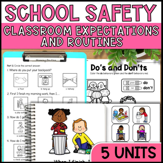 Social Skills Curriculum - Classroom Expectations & Routines Bundle