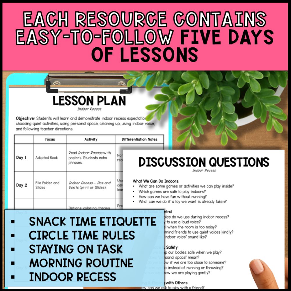 Social Skills Curriculum - Classroom Expectations & Routines Bundle