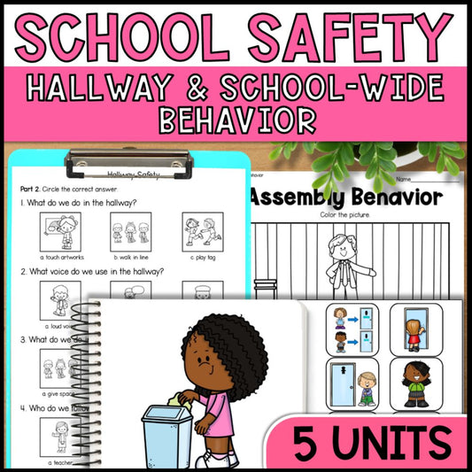 Social Skills Curriculum - Hallway & School-Wide Behavior Bundle