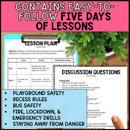 Social Skills Curriculum - Playground & Outdoor Safety Bundle