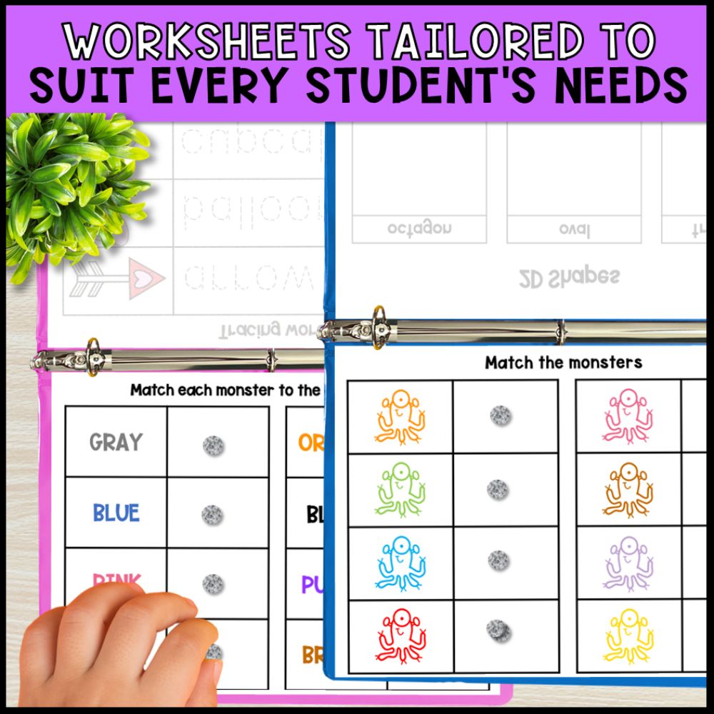 special education morning work binders - halloween worksheets for every students needs