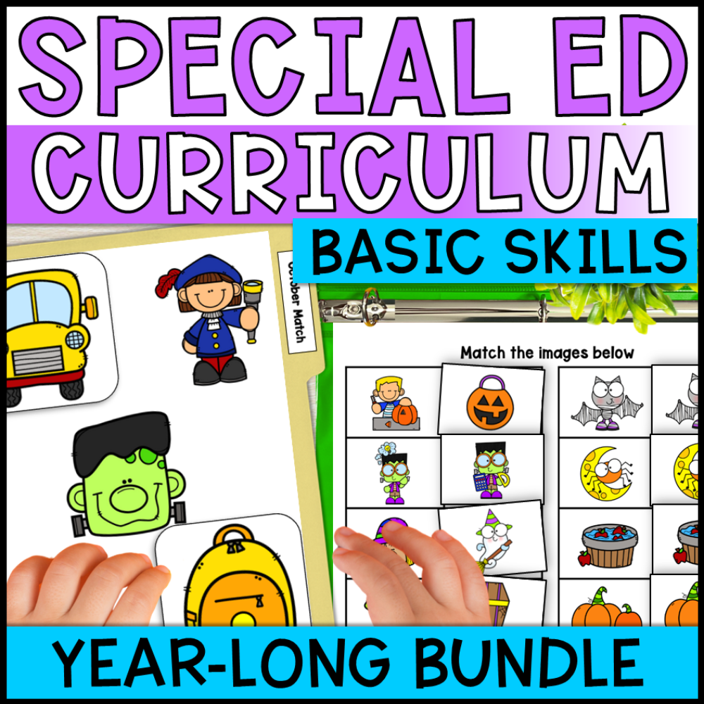 Special Education Basic Concepts Curriculum ELA & Math Mega Bundle