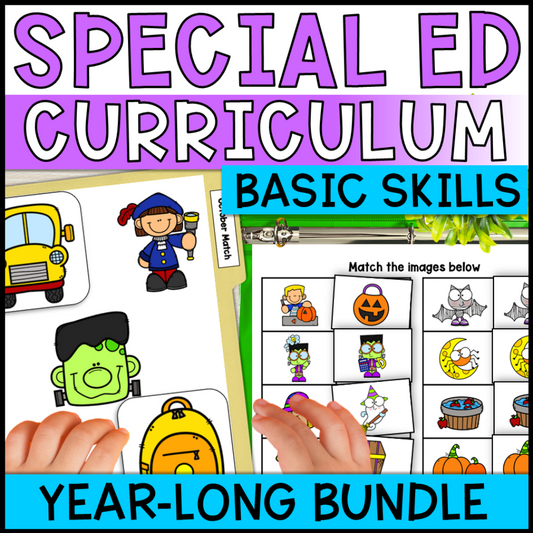 Special Education Basic Concepts Curriculum ELA & Math Mega Bundle