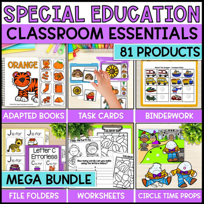 Special Education Classroom Essentials Mega Bundle