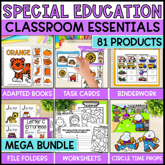 Special Education Classroom Essentials Mega Bundle
