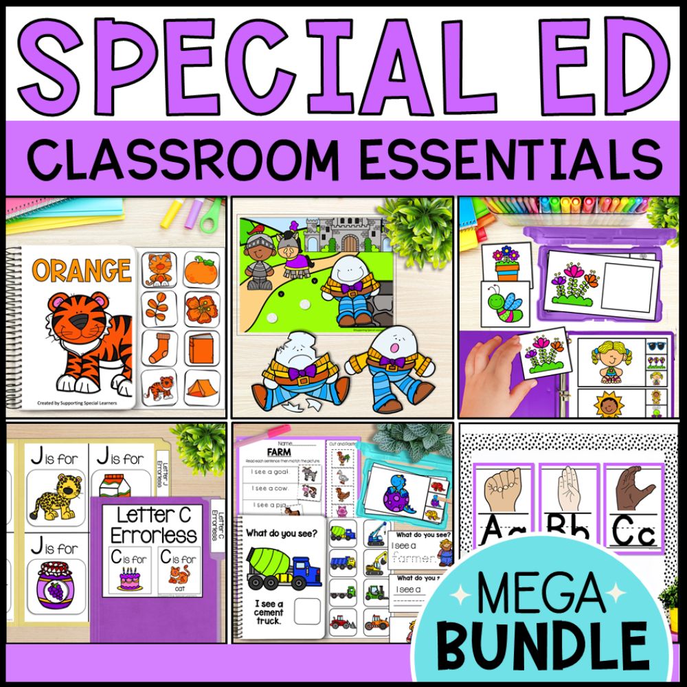 Special Education Classroom Essentials Mega Bundle