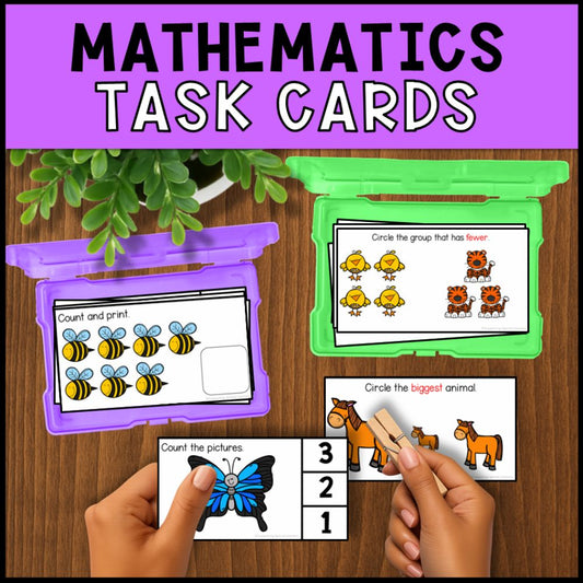 Special Education Task Boxes - Early Reading, Writing and Task Cards
