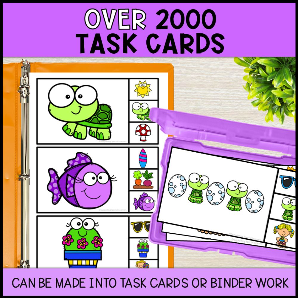 special education task boxes over 2000 task cards