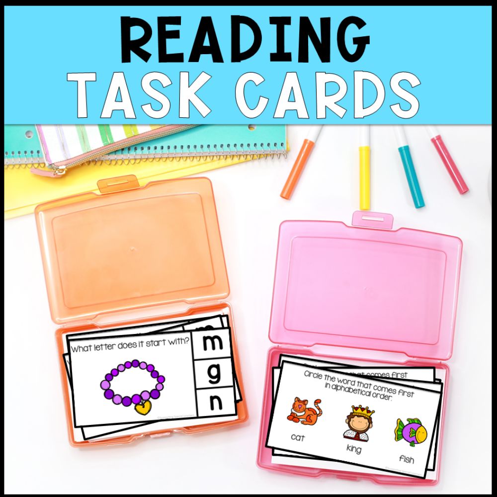 Special Education Task Boxes - Early Reading, Writing and Task Cards