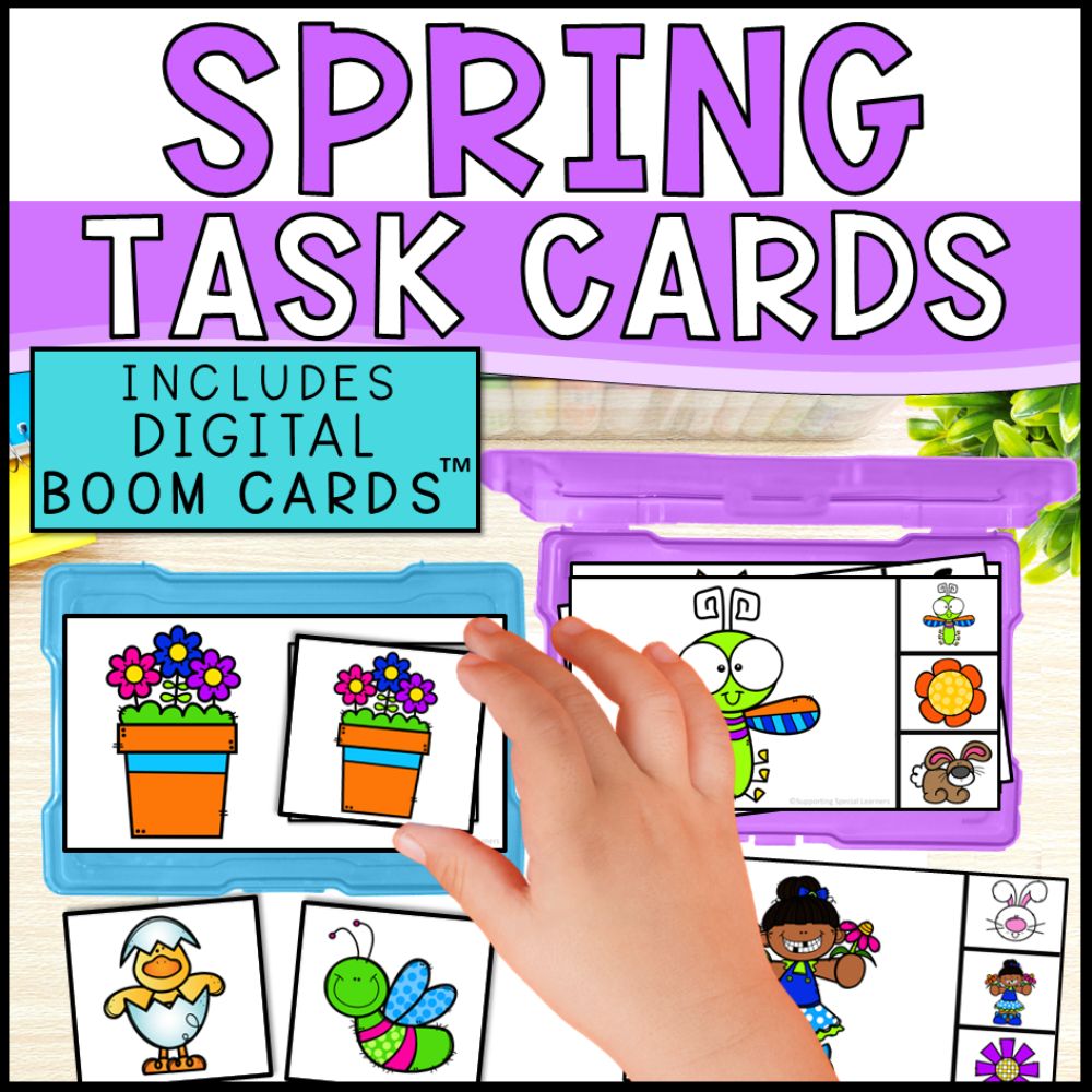 spring task boxes boom cards cover