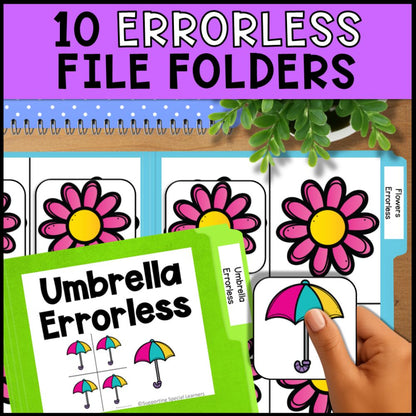 Spring Errorless Learning - Errorless File Folders & Task Boxes