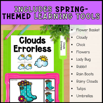 Spring Errorless Learning - Errorless File Folders & Task Boxes