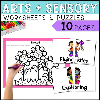 spring math and literacy centers art and sensory worksheets and puzzles