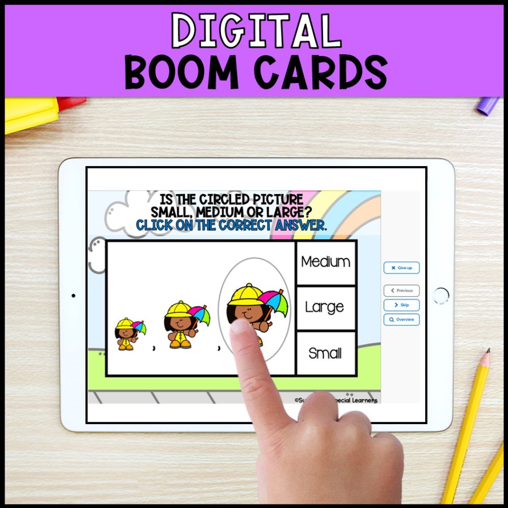 Spring Task Boxes and Boom Cards - Math, Literacy & Fine Motor