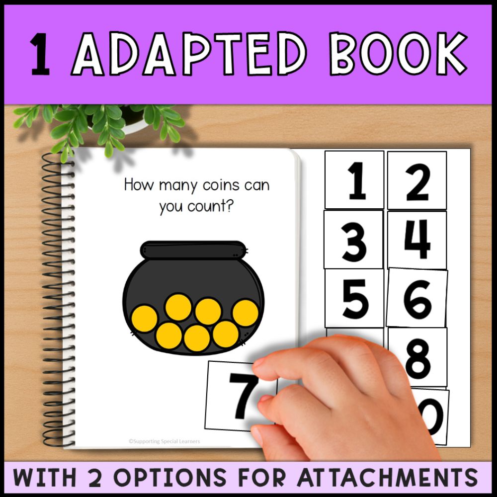 St. Patrick's Day Counting 0 to 10: Adapted Books, Task Cards & More