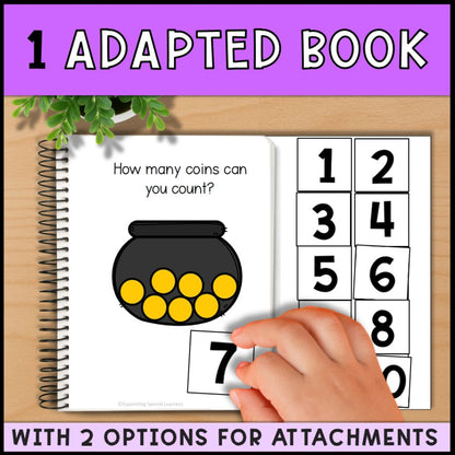 St. Patrick's Day Counting 0 to 10: Adapted Books, Task Cards & More