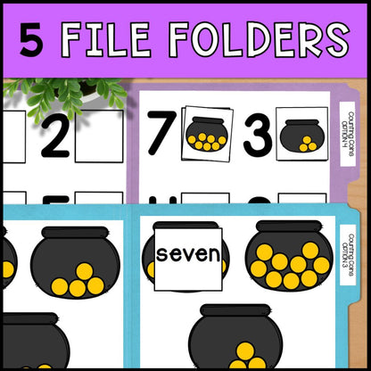 St. Patrick's Day Counting 0 to 10: Adapted Books, Task Cards & More