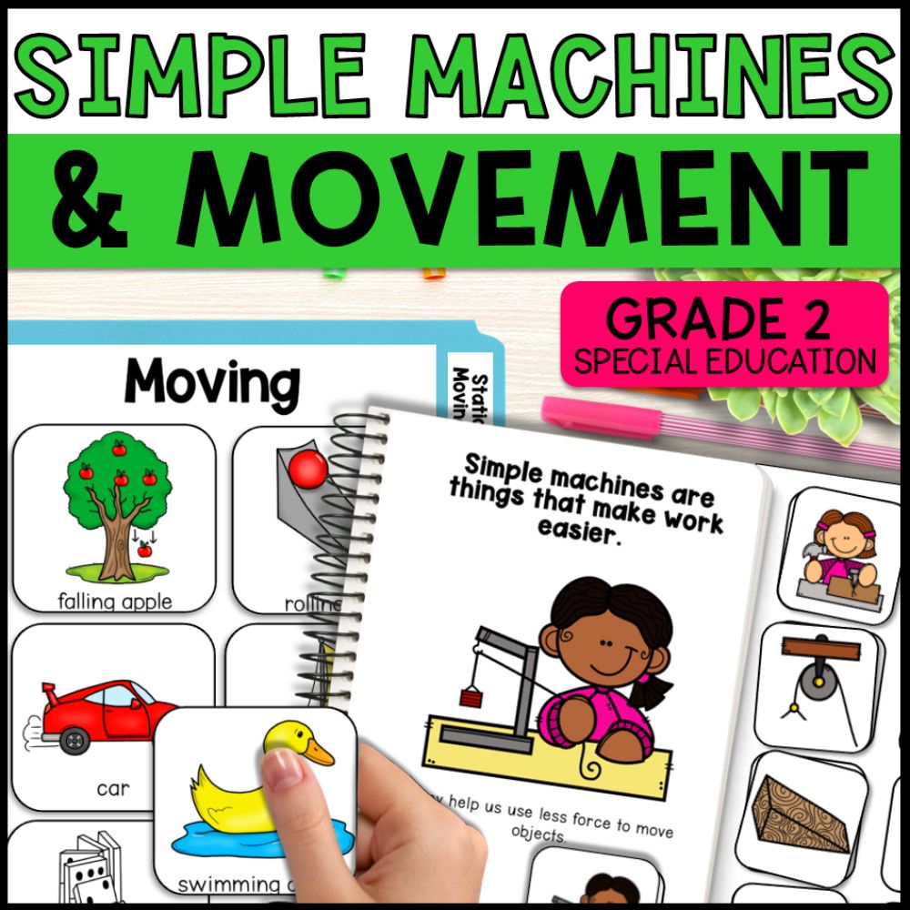 Machine Movement Activity Simple Machines & Movement Grade 2 Adapted Science Special Education