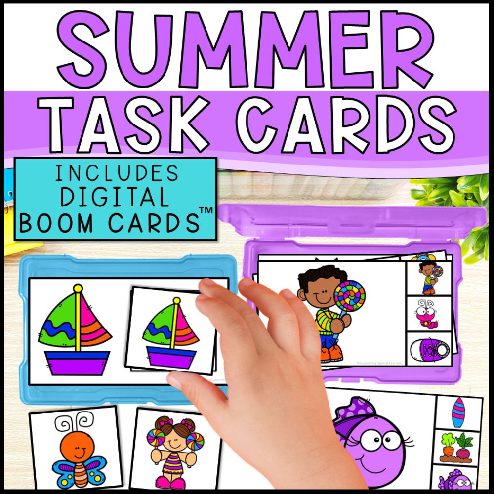 summer task boxes boom cards cover