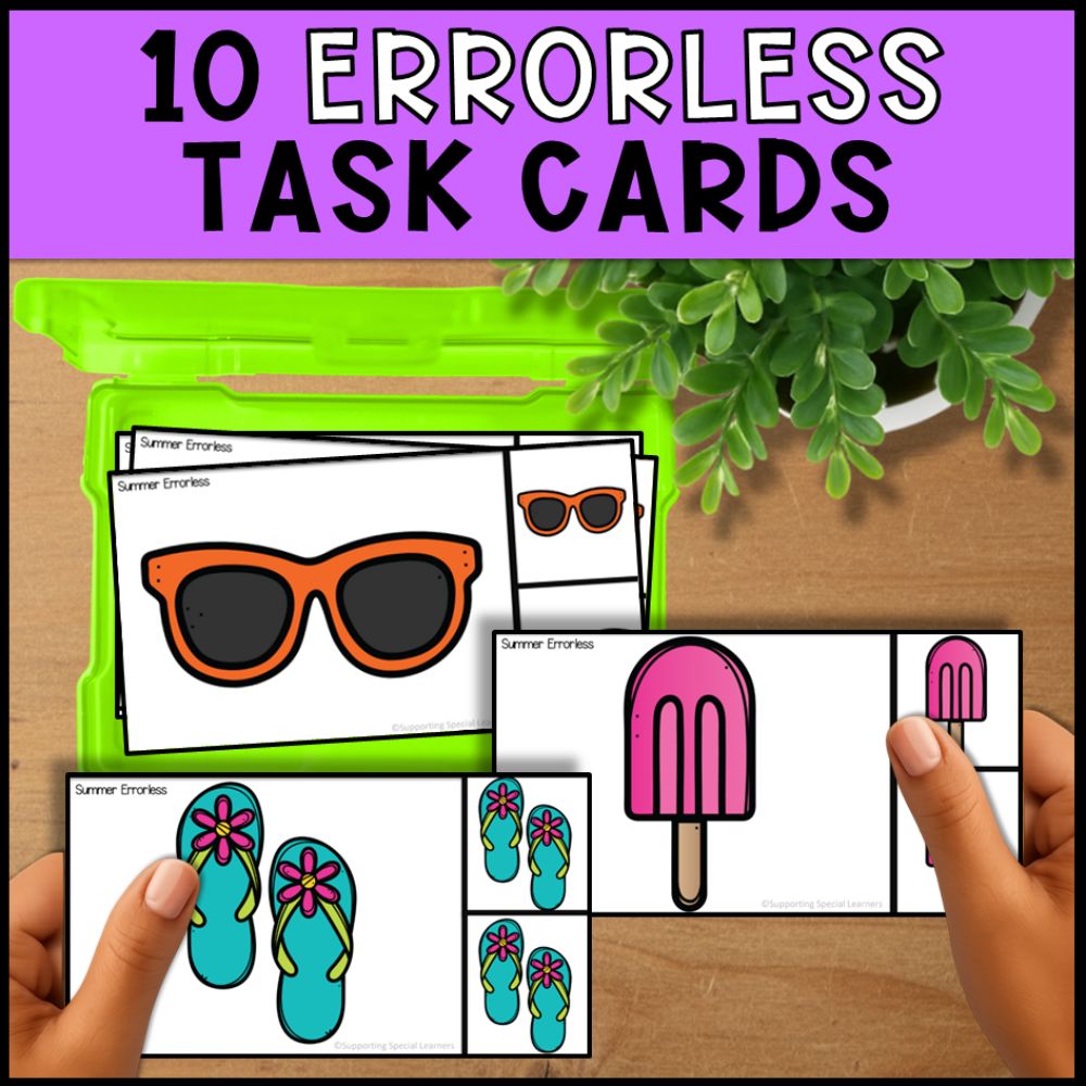 Summer Errorless Learning - Errorless File Folders & Task Boxes