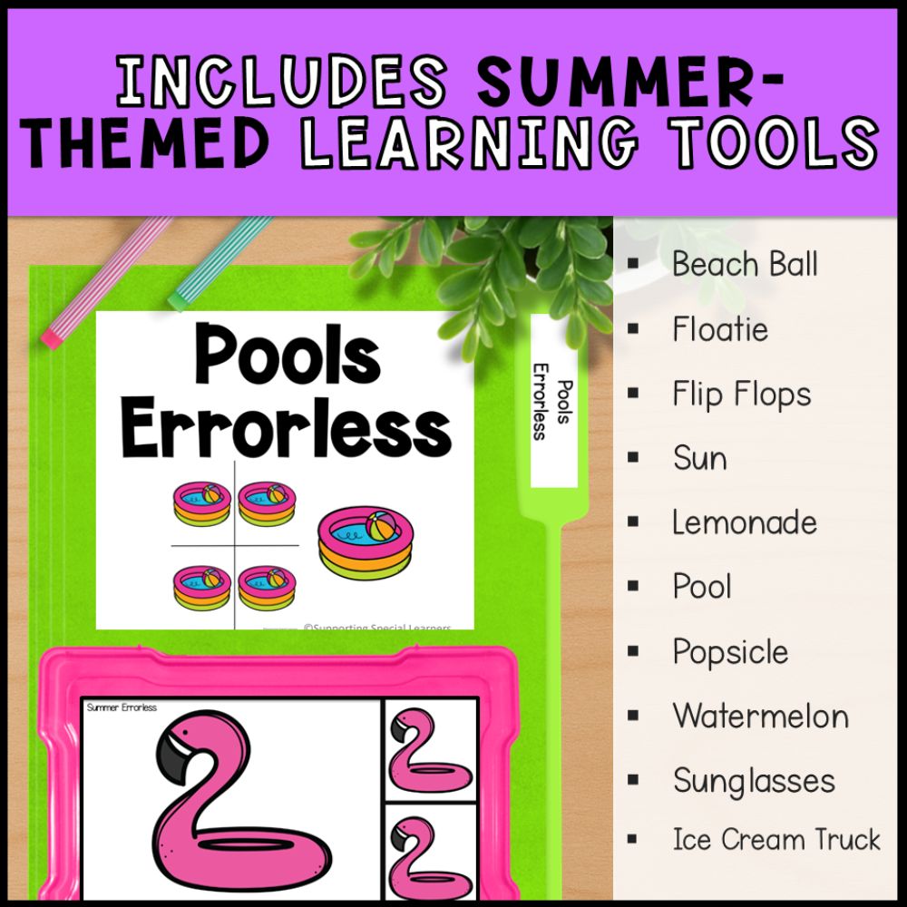 Summer Errorless Learning - Errorless File Folders & Task Boxes