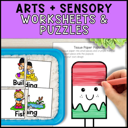 Summer Math and Literacy Centers - Kindergarten & Special Education