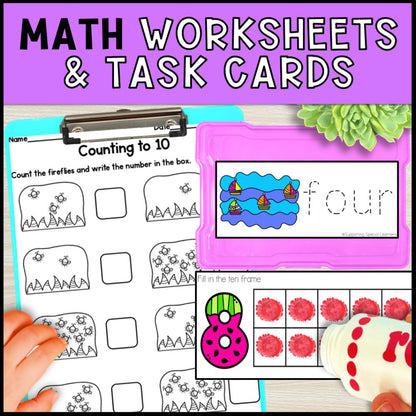 Summer Math and Literacy Centers - Kindergarten & Special Education