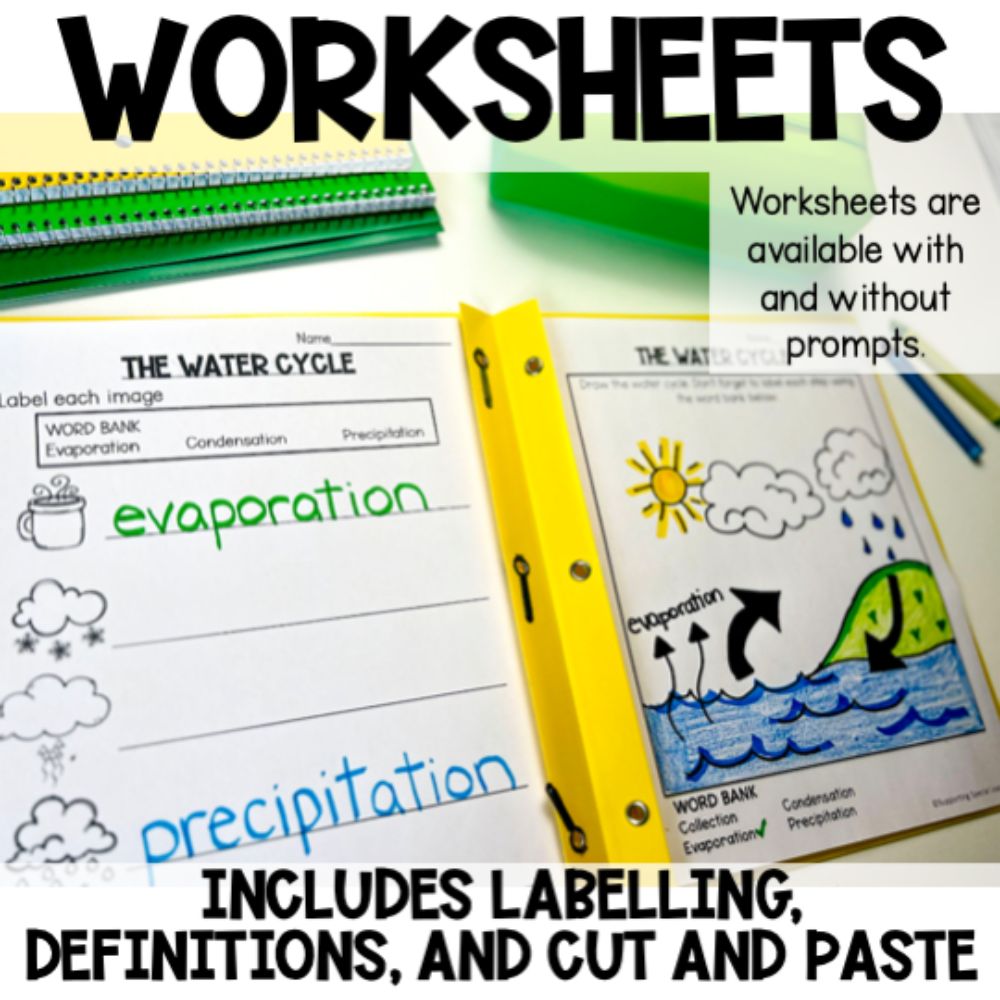 the water cycle activities worksheets