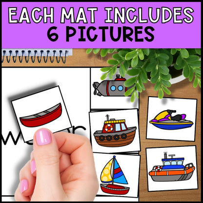 Transportation Sorting Activities - Sorting Mats