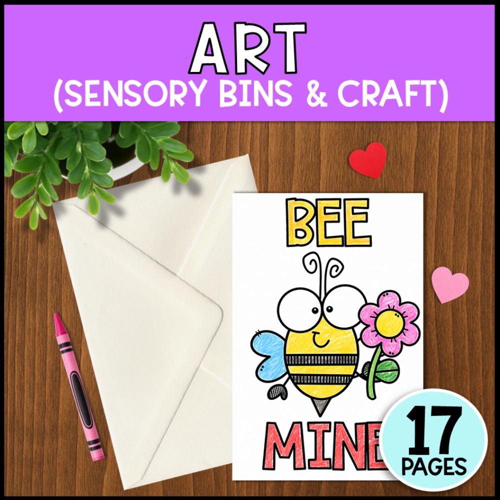 Valentine's Math, Literacy & Art Activities - Special Education