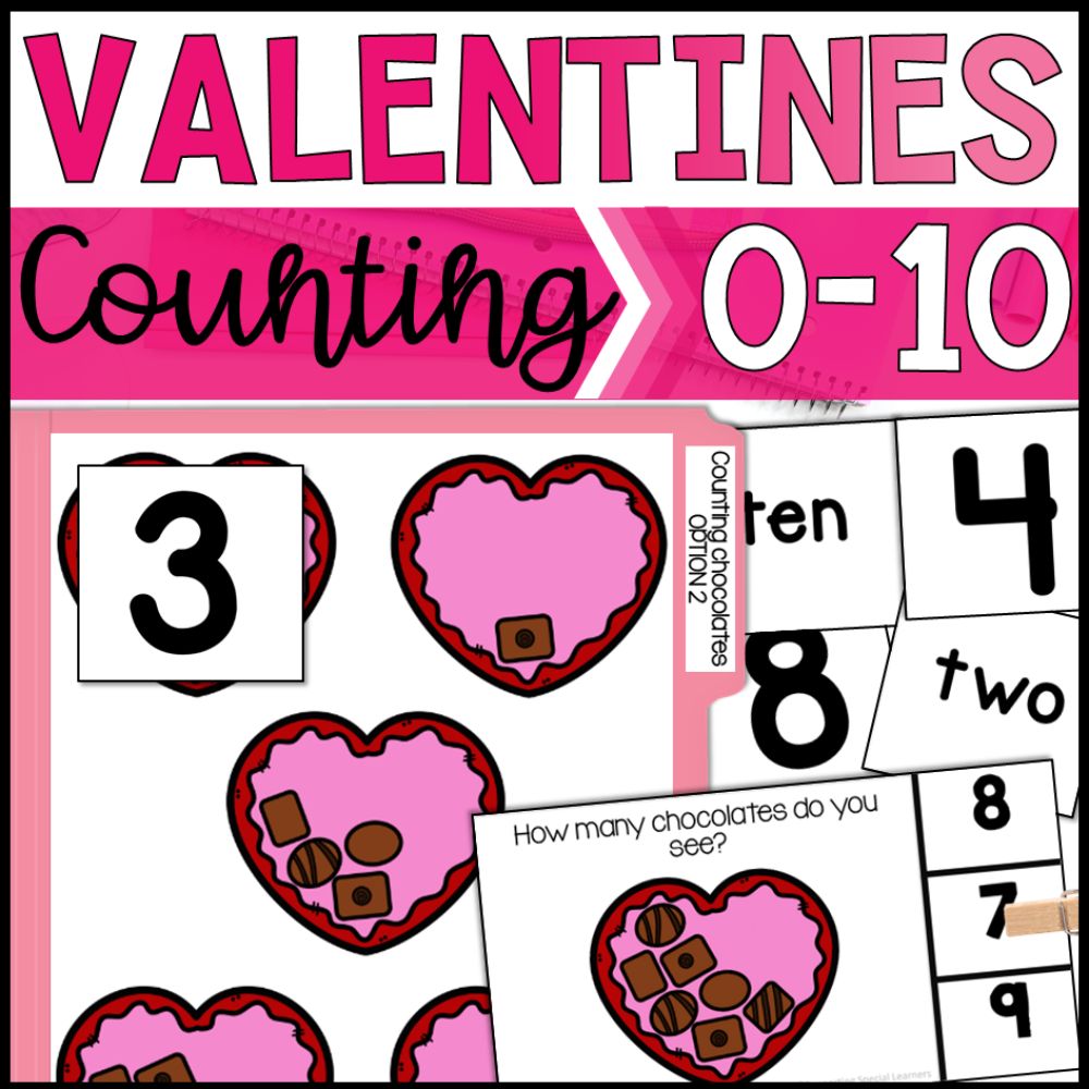 valentines day counting 0 to 10 cover