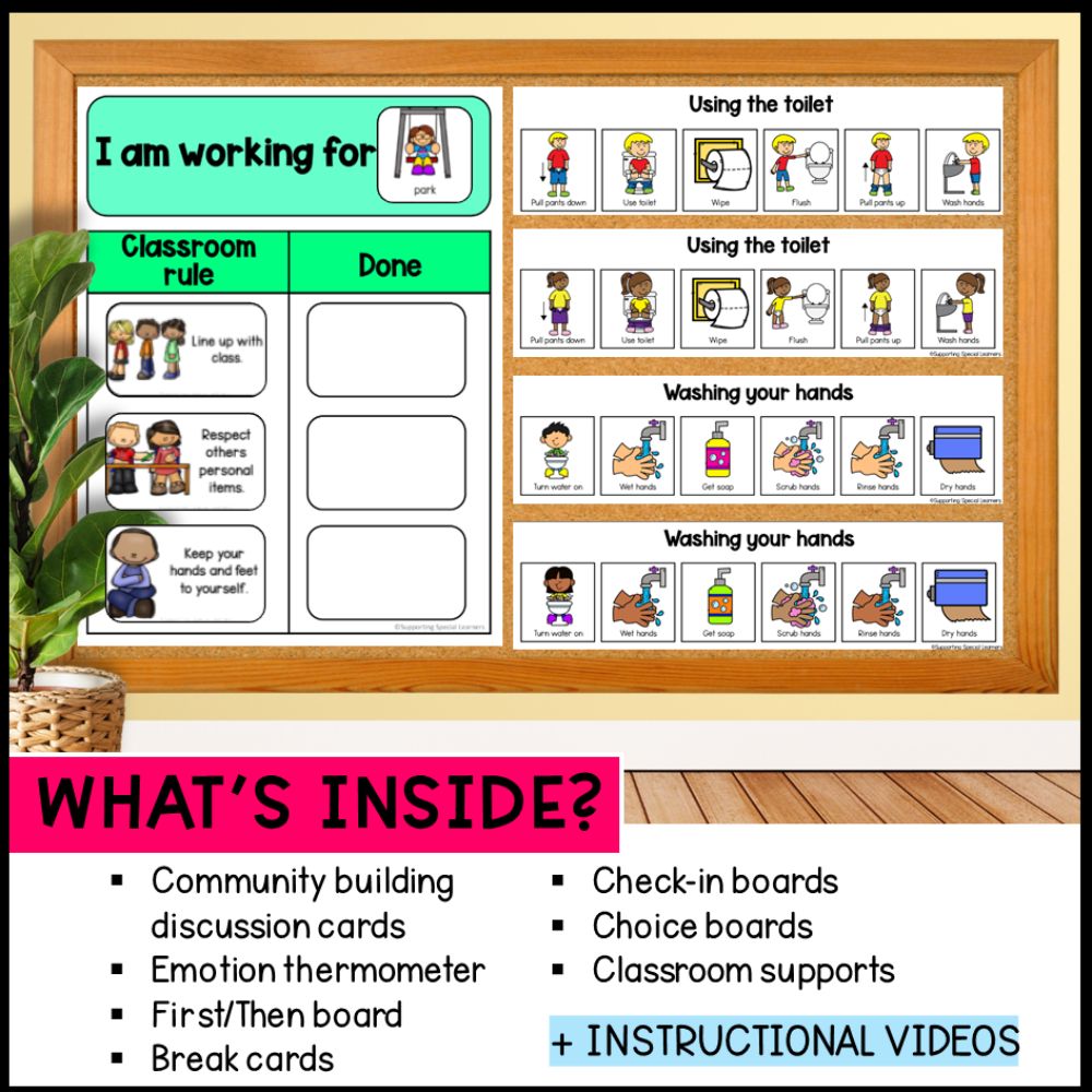 Visuals and Behavior Supports: Self Regulation - Special Education