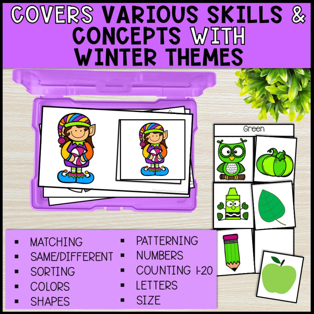 winter task boxes boom cards covers various skills and concepts