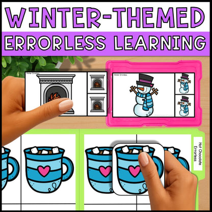 Winter Themed Errorless Learning - Errorless File Folders & Task Boxes
