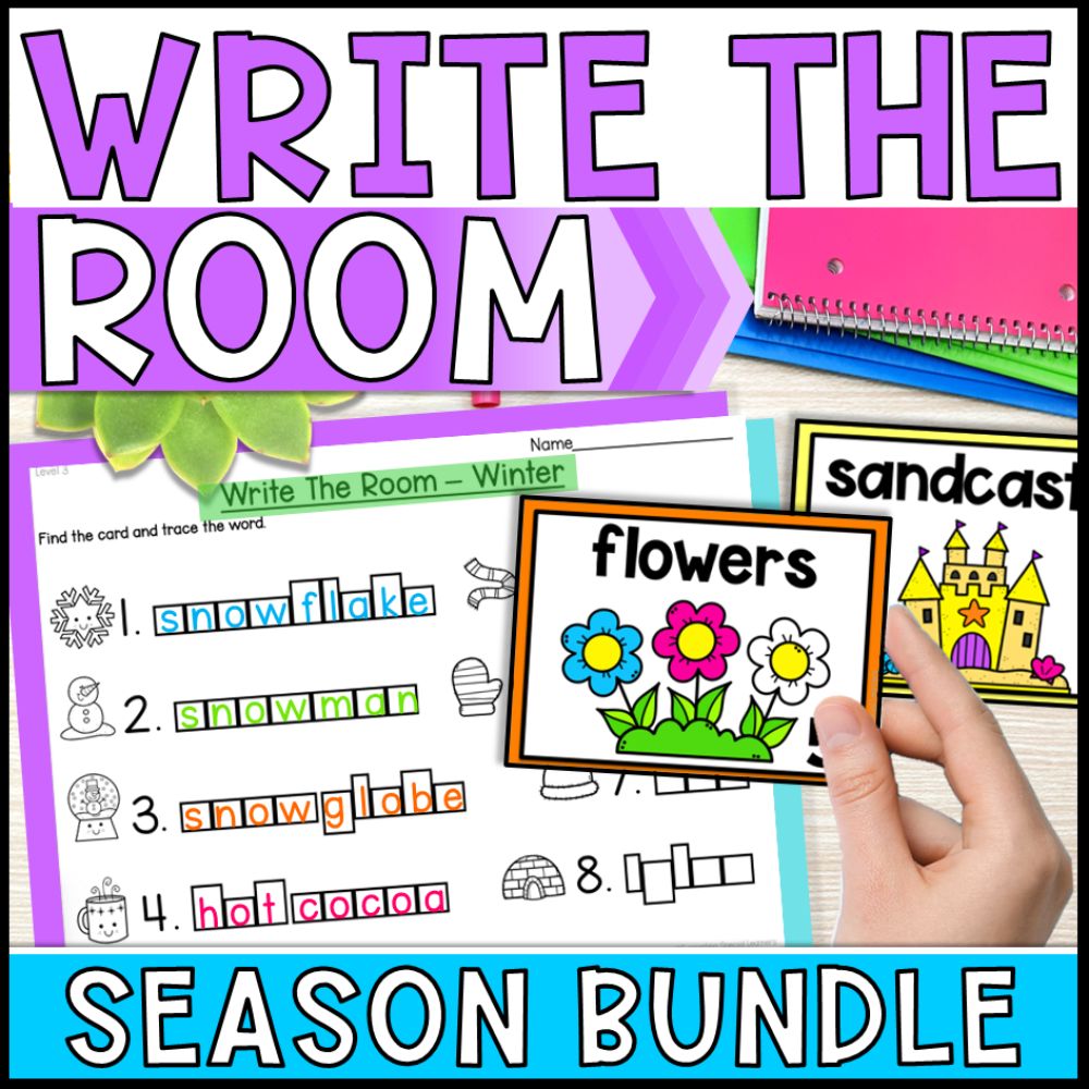 write the room activities 4 seasons - special education cover