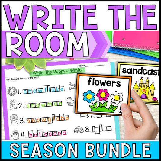 write the room activities 4 seasons - special education cover