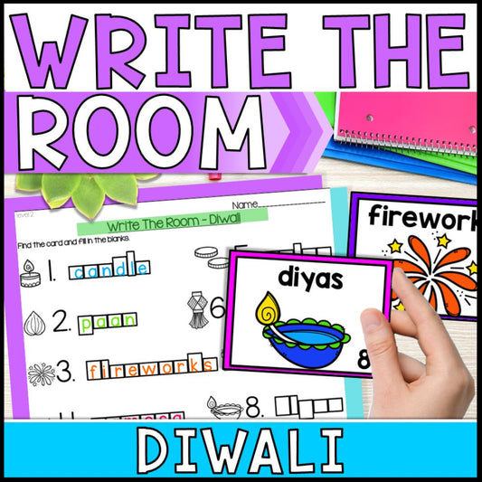 write the room activities diwali - special education cover