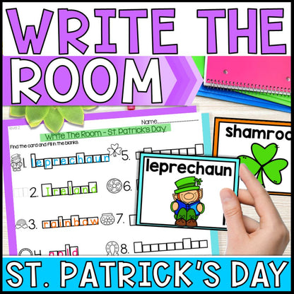 write the room activities st patricks day - special education cover