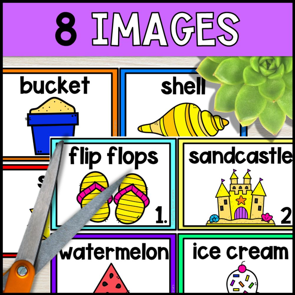 write the room activities summer theme - special education 8 images