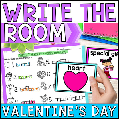 write the room activities valentines day - special education cover