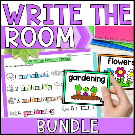 Write The Room Bundle for Kindergarten and Special Education