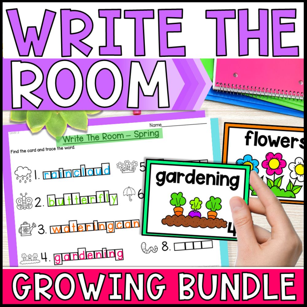 Write The Room Growing Bundle for Kindergarten and Special Education