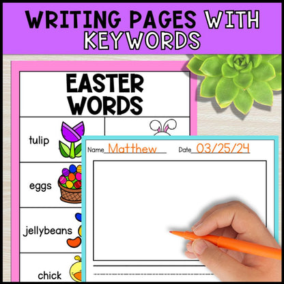 write the room activities easter - special education writing pages