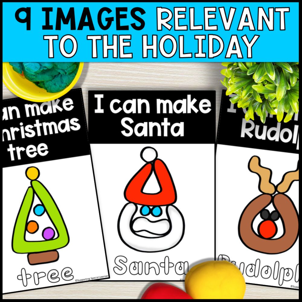 christmas playdough mats 9 images relevant to the holiday