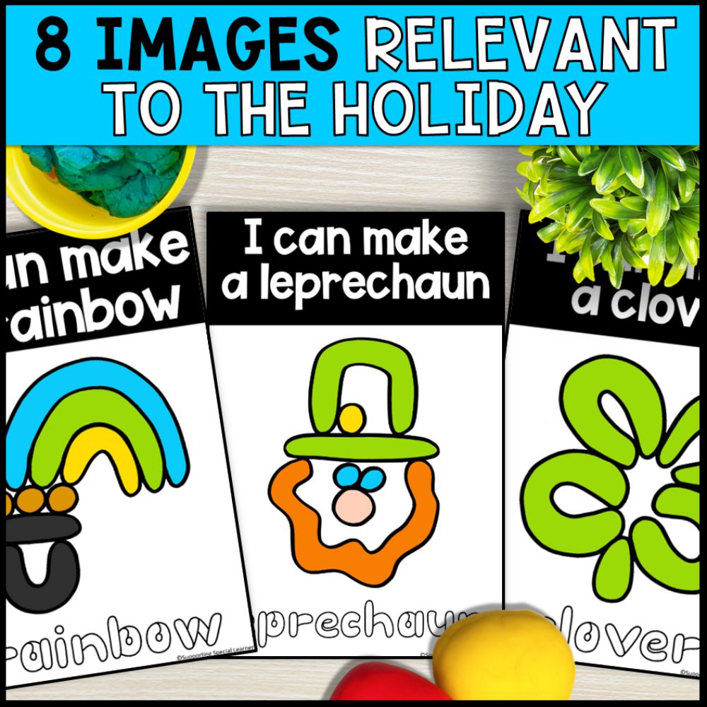 st. patricks day playdough mats 8 images relevant to the holiday