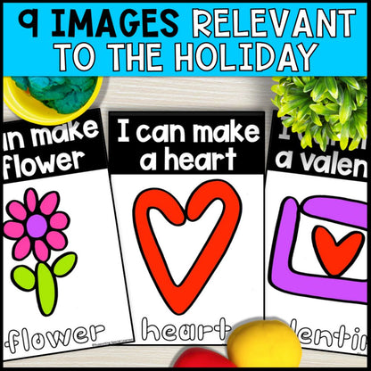 valentines day playdough mats 9 images relevant to the holiday